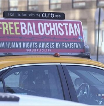 امریکہ میں ورلڈ بلوچ آرگنائزیشن کی جانب سے فری بلوچستان مہم شروع