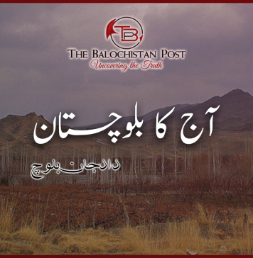 آج کا بلوچستان – داد جان بلوچ