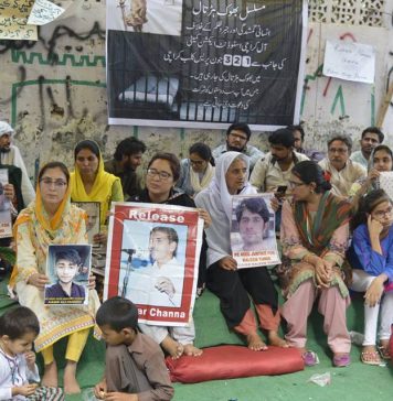 سندھ : لاپتہ افراد کی بازیابی کےلئے احتجاج کا سلسلہ جاری
