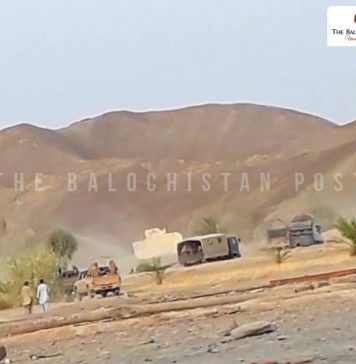 دی بلوچستان پوسٹ نے فورسز کی جانب سے بلوچ آبادیوں کو جبری طور پر خالی کرنے کی تصاویر حاصل کرلیں
