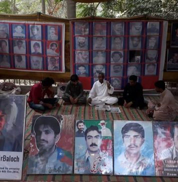 جبری طور پر لاپتہ افراد کی بازیابی کیلئے بھوک ہڑتالی کیمپ کو 3126 دن مکمل
