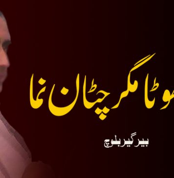 مجید چھوٹا مگر چٹان نما ۔ بیرگیر بلوچ