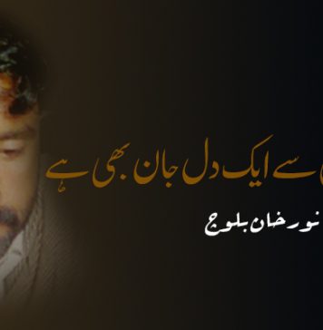 ہزاروں میں سے ایک دل جان بھی ہے – نور خان بلوچ