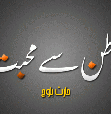 وطن سے محبت ۔ حارث بلوچ