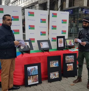 جرمنی: بی آر پی کا بلوچستان میں جبری گمشدگیوں کے حوالے سے آگاہی مہم