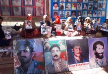 کوئٹہ :لاپتہ افراد کی بازیابی کیلئے بھوک ہڑتالی کیمپ 3520 دن مکمل