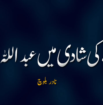 بیگانے کی شادی میں عبداللہ دیوانہ – نادر بلوچ