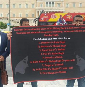 گریس: بلوچ خواتین کے اغواء کے خلاف بی آر پی کا احتجاج