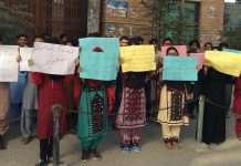 پنجاب اور کراچی میں بلوچ طلباء پر تشدد کے واقعات کے خلاف بی ایس او کا مظاہرہ