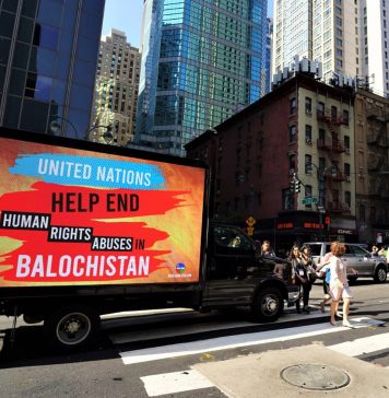 نیویارک میں ورلڈ بلوچ آرگنائزیشن کا آگاہی مہم کا آغاز