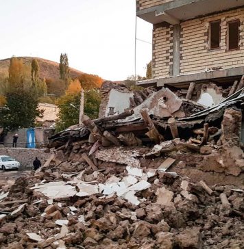 ایران میں زلزلہ: شدت 5.9، پانچ ہلاکتیں، سینکڑوں زخمی