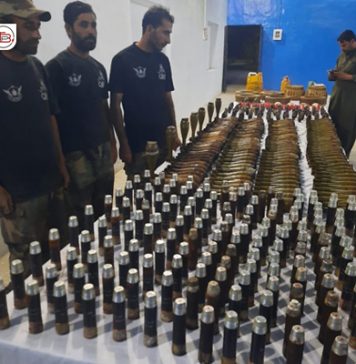 کوہلو: لیویز اور حساس اداروں کی کاروائی، بھار ی مقدار میں اسلحہ و گولہ بارود برآمد