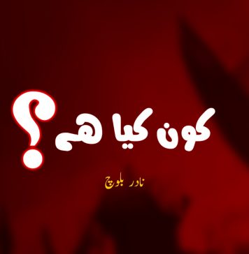 کون کیا ہے؟ – نادر بلوچ