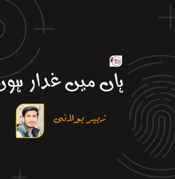 ہاں میں غدار ہوں – زبیر بولانی