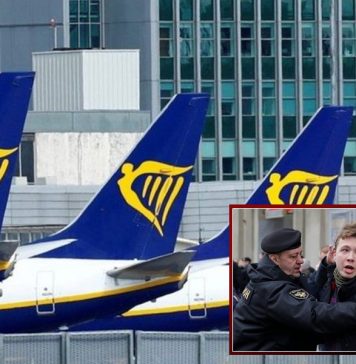 صحافی کی گرفتاری کیلئے بیلاروس ایئر فورس نے مسافر طیارے کو اتار لیا