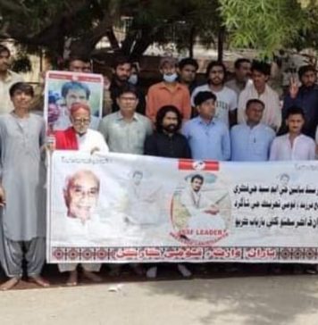 سندھ میں جبری گمشدگیوں کے خلاف احتجاج جاری