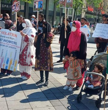 بلوچستان میں جبری گمشدگیوں کے خلاف جرمنی میں احتجاج