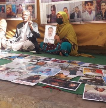 کراچی: جبری گمشدگیوں کیخلاف احتجاج جاری