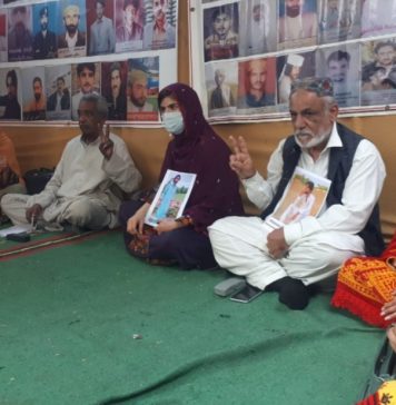 بلوچستان میں جبری گمشدگیوں کے خلاف احتجاج جاری