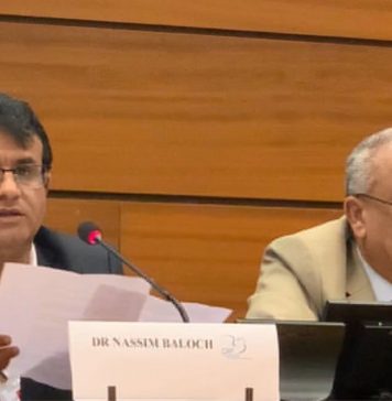 پاکستان آبادکاری کے ذریعے بلوچستان کی ڈیموگرافی کو تبدیل کرنا چاہتی ہے۔ ڈاکٹرنسیم بلوچ