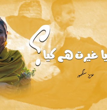 عزت یا غیرت ہے کیا؟ ۔ عزیز سنگھور