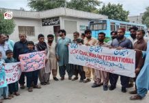 حب: صنعتوں میں مقامی مزدوروں کے استحصال اور بیروزگاری کے خلاف احتجاج