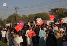 بلوچ یکجہتی کمیٹی کی کال پرکراچی میں احتجاج جاری