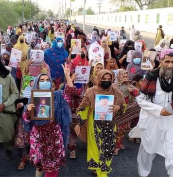 تربت: جبری گمشدگیوں کے خلاف ریلی ، لوگوں کی بڑی تعداد میں شریک