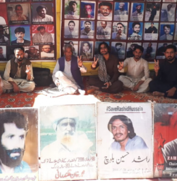 کوئٹہ: بلوچستان سے جبری گمشدگیوں کے خلاف احتجاجی کیمپ جاری