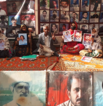 کوئٹہ: بلوچ جبری گمشدگیوں کے خلاف احتجاجی کیمپ جاری