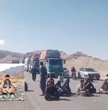 منگچر: جبری گمشدگیوں کے خلاف آر سی ڈی شاہراہ بلاک