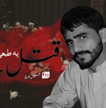 یہ طبعی موت نہیں، قتل ہے – فیض بلوچ