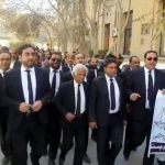 کوئٹہ میں 26ویں اور 27ویں آئینی ترامیم کے خلاف وکلاء کا احتجاجی ریلی
