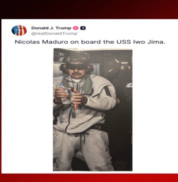 صدر ٹرمپ نے گرفتار وینزویلا صدر کی تصویر جاری کردی