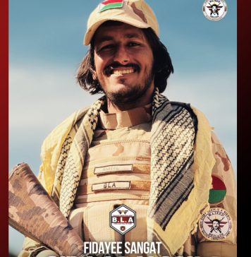 بی ایل اے نے تمپ، پل آباد میں آرمی کیمپ پر خودکش حملہ آور کی تصویر جاری کر دی