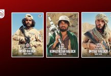 بی ایل اے نے آپریشن میں حصہ لینے والے مزید تین سرمچاروں کی تفصیلات شائع کردئے