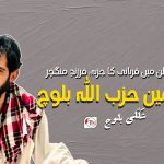 عشقِ وطن میں قربانی کا جذبہ: فرزندِ منگچر چئیرمین حزب اللّٰہ بلوچ – شکّلی بلوچ