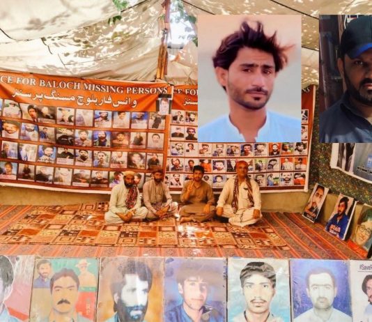 کراچی،تربت: 2 افراد جبری لاپتہ، وی بی ایم پی کا احتجاجی کیمپ 6186ویں روز میں داخل