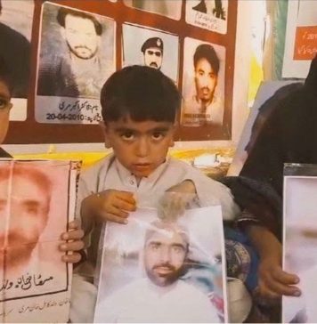 جبری گمشدگیوں کے خلاف احتجاج 6211 ویں روز بھی جاری، مٹھا خان مری کے لواحقین کی شرکت