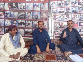 کوئٹہ: جبری گمشدگیوں کے خلاف وی بی ایم پی کا احتجاجی کیمپ 6322ویں روز بھی جاری
