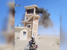 کوئٹہ، غزا بند ایئرپورٹ پر کنٹرول، عمارت و سامان نذرآتش