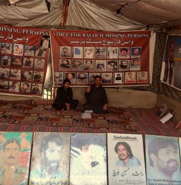 کوئٹہ: مقبول احمد کی بازیابی کے لیے وی بی ایم پی کے احتجاجی کیمپ میں اہلِ خانہ کی شرکت
